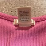 Bozzolo  | Bubblegum Pink Short Sleeve Ribbed Cropped Tee | Large Photo 3
