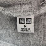 Uniqlo Gray Mock Turtleneck Ribbed Knit Dress Size Medium Gray Mini Dress Photo 5