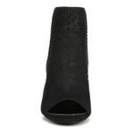 Carlos Santana NWT Black Suede Libbie Peep Toe Booties New in Box Photo 3