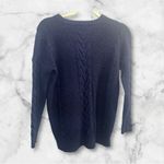 Madewell ✨ Navy Easy Cable Knit Merino Wool Sz XS Sweater✨ Photo 7
