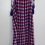 Anthropologie NWT $110  Purple Motif Checked Knee Length Dress XS Photo 5