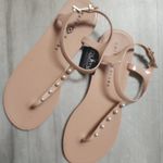 Katy perry nude jelly with pearls, GREAT SHAPE, SZ 10 Tan Photo 1