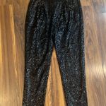 Ella Moss  Black Sequin Ankle Pants Photo 1