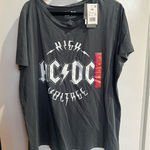 AC/DC  Grey T-Shirt Woman’s Size XXL NEW WITH FLAW Photo 0