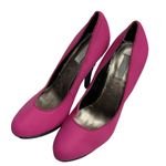 RACHEL Rachel Roy Keedan Spiked High Heel Pumps Size 8.5 Pink Black Closed Toe Photo 2