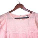 Rebecca Minkoff  Pink Ilana Short Flutter Sleeve Crochet Trim Tiered Mini Dress Photo 7