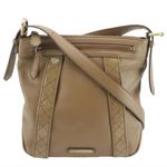 Burberry VTG DARK TAUPE BROWN LEATHER CROSSBODY OR SHOULDER BAG Photo 10