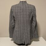 St. John  Caviar black/white houndstooth knit wool Blazer Jacket  Sz 12 Photo 1