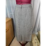 mini houndstooth straight skirt sz 10 Black Photo 2