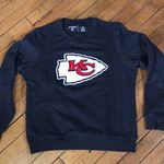 Antigua Kansas City Chiefs medium womens  Navy Sweatshirt with Red and White Logo Photo 0