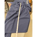 Halara Navy Blue Wide Leg Jumpsuit Overalls Women's XL Pleated Pockets Photo 6