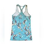Calia by Carrie  Underwood Blue Floral "Garden Gate" Fitted Move Tank Top Shirt Photo 3