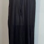 Frederick's of Hollywood Old Hollywood Super dainty Vintage Black Nylon Maxi Gown. Sz large Photo 0