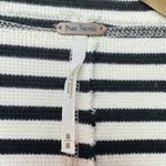 Free People  Striped Knit Blazer Jacket M Black White Nautical Y2K Inspired Photo 11