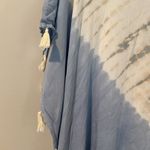 Surf Gypsy Medium Boho Blue Tie Dye Tassel Swim Cover-Up Photo 5