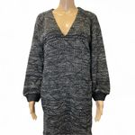 Lucky Brand  Womens Knit Sweater Shift V-Neck Dress Size Large Photo 1