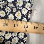 Vintage Daisy Print Sleeveless Midi Dress Womens 10 Summer 90s Floral Fairy Core Black Photo 7