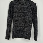 Lululemon  Rest Less Tight Knit Pullover in Heathered Black Women’s Size 6 Photo 1