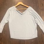 Boden Women's Pastel Blue Deep V Photo 0