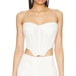 Bardot  Lithium Mesh Bustier Top in Orchid White | Size 8 | Medium Photo 0