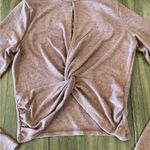 Good Luck Gem  Crop key hole twist pink Sweater Shirt Sz small Photo 1