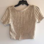 Free People School Boy Open Knit Crop Top Sweater Photo 6