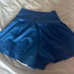 Aerie blue  real me ruched shorts Photo 1
