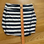 Athleta Striped Small Navy & White Faux Wrap Skirt - Versatile & Stylish Photo 3