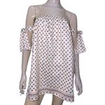 Tularosa  Women’s Size S Perry Ivory Paisley Print Shift Strapless Mini Dress Photo 5