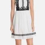 AQUA BLOOMINGDALES XS Applique Trim Mini Dress Photo 0