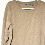 AnyBody Long SleeveKnit Asymmetrical Top Tunic Size Large Tan Lounge Sleep Gown Photo 1