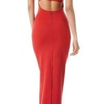 Alice + Olivia  Nelle Spaghetti Strap Maxi Dress Bright Poppy Size 6 Photo 1