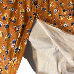 ASOS Tan Floral Front Slit Strapless Summer Dress Convertible Skirt Women Sz 4 Photo 10