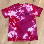 Livin Cool Tie Dye Short Sleeve Crew Neck Tee in Pink Red Size M Photo 0