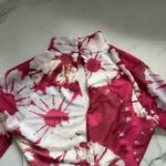 Anthropologie  Long-Sleeve Mock-Neck Mesh Printed Slim Midi Dress Pink XXS Retro Photo 7