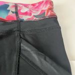 Lululemon Chase Me Crop II Black / Secret Garden Luxtreme & Mesh & Faux Leather Photo 7