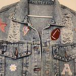 Denim Jacket for Football Mom with Football Photo 6