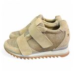 New Gioseppo Anthropologie Tan / Gold Metallic Photo 4