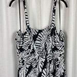 Lane Bryant Black&White Palm Print Knit Maxi Dress Sz.26/28 Photo 2