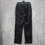 Diane Gilman 004.  Black Pullon Elastic Waist Denim Pants Jean Medium Photo 1