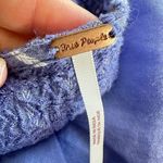 Free People Lola Boho Striped Tiered Dress Chambray Blue Embroidered Lagenlook Photo 9