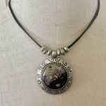 Kenneth Cole Silver tone pendant necklace on cord Photo 0