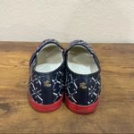Ralph Lauren Lauren  Women Navy Blue Red Jinny Monogram  Sneaker Sz 8B Holiday Photo 5