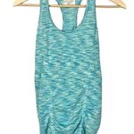 Athleta  Light Blue Ruched Front Fitted Speedlight Athletic Tank Top XS Photo 0