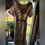 Fashion Bug VINTAGE  Pink and Cream Floral Midi Dress Photo 3