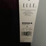 Elle Kohl’s  Poet Collared Lace Skater Mini Dress 8 Women’s Purple Black NWT Photo 6