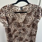 SheIn  Animal Print Surplice Dress with Belt Photo 4