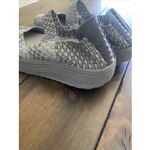 Corkys Womens 10 BETH Silver Peep Toe Feather Lite Maryjane Rocker‎ Shoes Photo 1