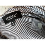 Jones New York Jones and Co New York NWT Jacket Medium Hooded‎ Linen Long sleeve Shirt Striped Photo 2