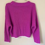 John + Jenn  by Line (Revolve brand) Mylo Rib Crewneck Sweater in Pink Cadillac Photo 5